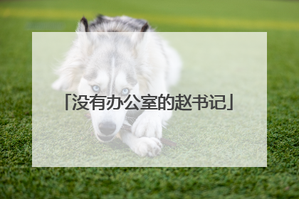 没有办公室的赵书记
